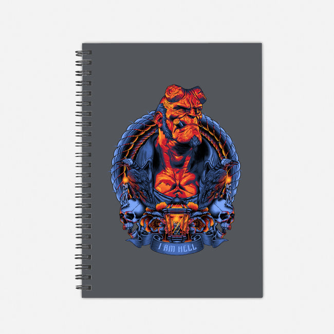 I Am Hell-none dot grid notebook-Badbone Collections