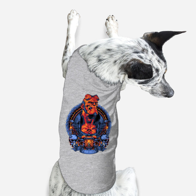 I Am Hell-dog basic pet tank-Badbone Collections