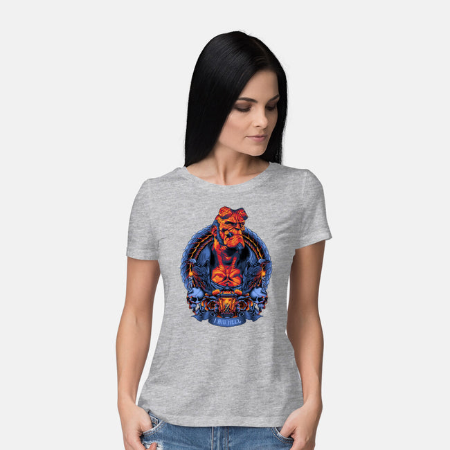 I Am Hell-womens basic tee-Badbone Collections