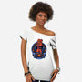 I Am Hell-womens off shoulder tee-Badbone Collections