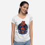 I Am Hell-womens v-neck tee-Badbone Collections