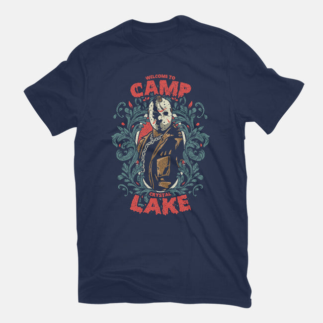 Welcome To Camp Crystal Lake-womens fitted tee-turborat14
