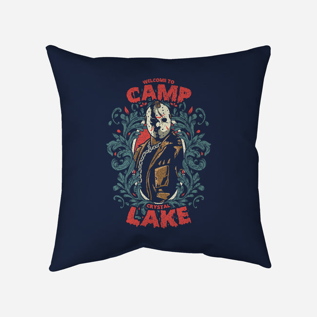 Welcome To Camp Crystal Lake-none removable cover w insert throw pillow-turborat14