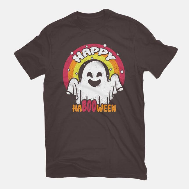 Happy HaBOOween-womens basic tee-turborat14