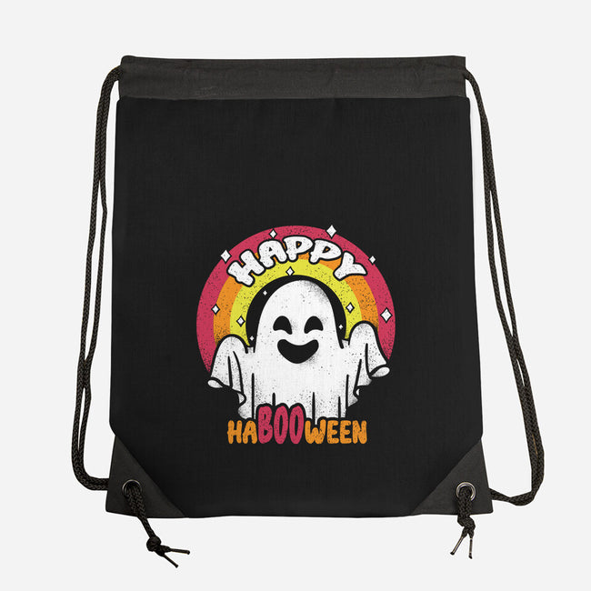 Happy HaBOOween-none drawstring bag-turborat14