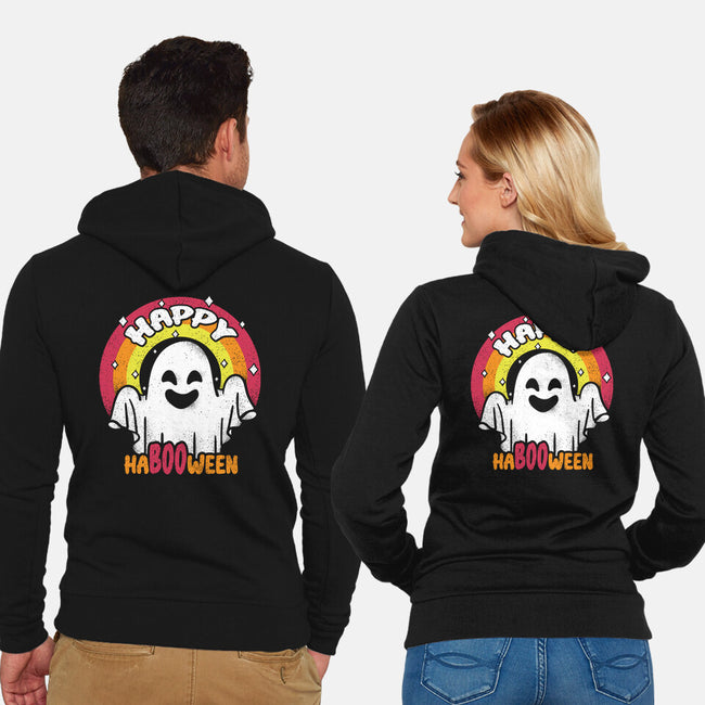 Happy HaBOOween-unisex zip-up sweatshirt-turborat14