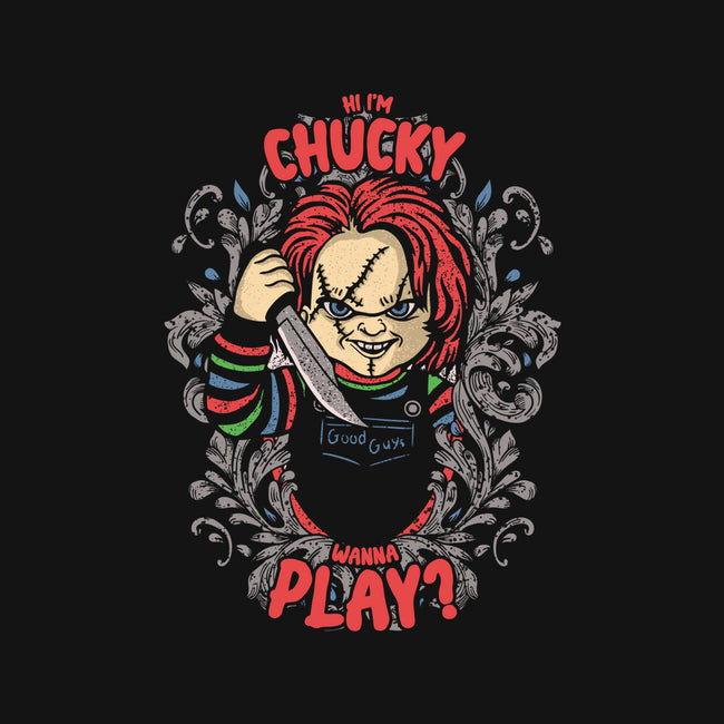 Hi I'm Chucky-none removable cover w insert throw pillow-turborat14