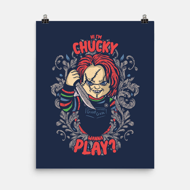 Hi I'm Chucky-none matte poster-turborat14