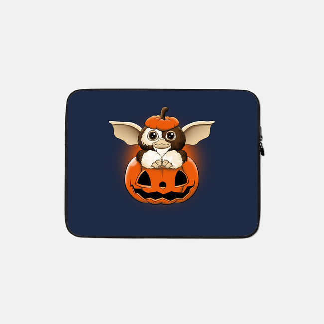 Spooky Mogwai-none zippered laptop sleeve-retrodivision