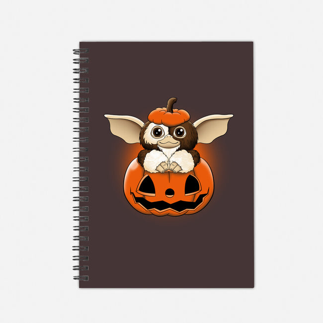 Spooky Mogwai-none dot grid notebook-retrodivision