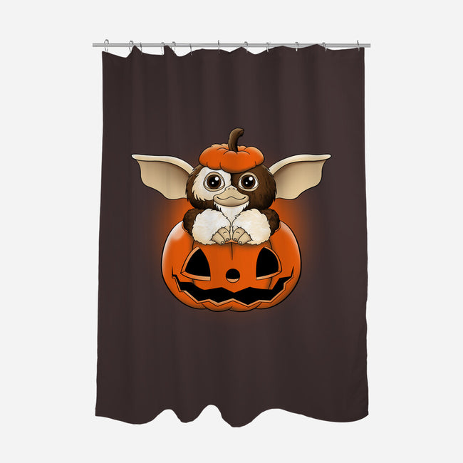 Spooky Mogwai-none polyester shower curtain-retrodivision