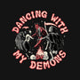 Dancing With My Demons-none removable cover throw pillow-momma_gorilla