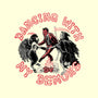 Dancing With My Demons-none removable cover w insert throw pillow-momma_gorilla