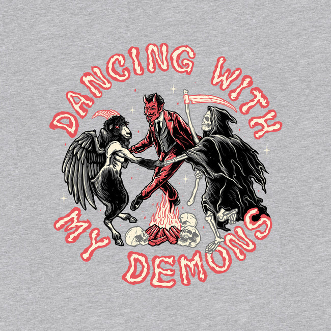 Dancing With My Demons-womens off shoulder tee-momma_gorilla