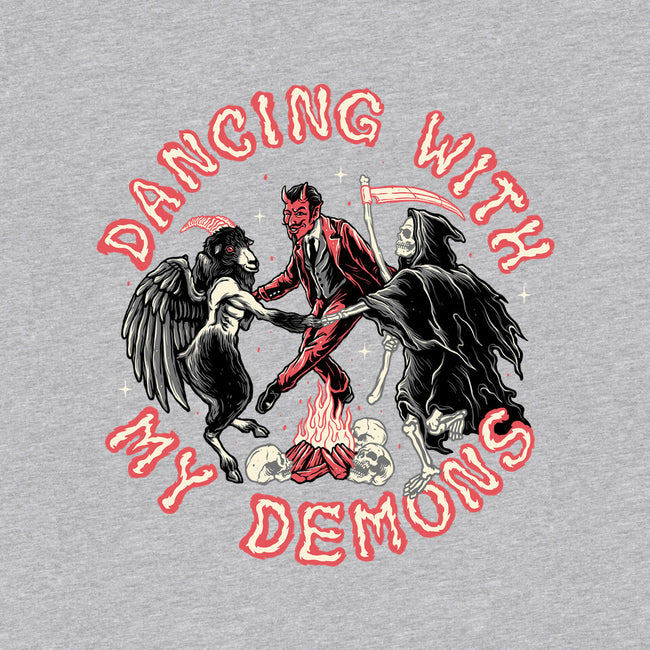 Dancing With My Demons-womens fitted tee-momma_gorilla