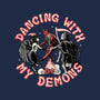 Dancing With My Demons-womens fitted tee-momma_gorilla