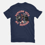 Dancing With My Demons-womens fitted tee-momma_gorilla