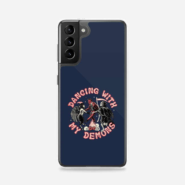 Dancing With My Demons-samsung snap phone case-momma_gorilla