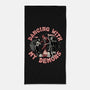 Dancing With My Demons-none beach towel-momma_gorilla