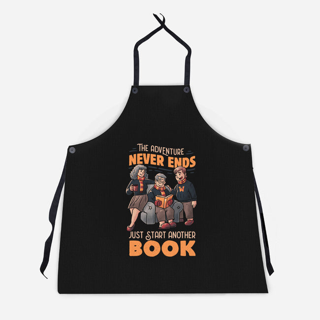 The Adventure Never Ends-unisex kitchen apron-tobefonseca