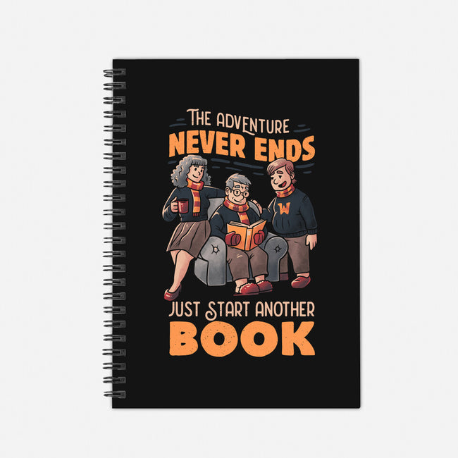 The Adventure Never Ends-none dot grid notebook-tobefonseca