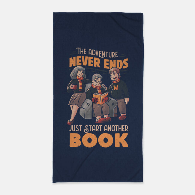 The Adventure Never Ends-none beach towel-tobefonseca