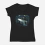 The Starry Exorcist-womens v-neck tee-zascanauta