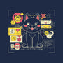 Japanese Cat Graph-none indoor rug-tobefonseca