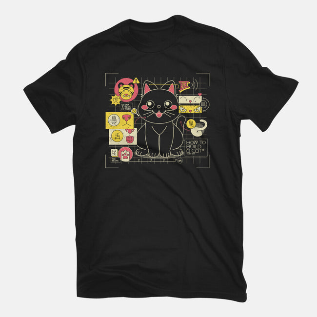 Japanese Cat Graph-mens premium tee-tobefonseca