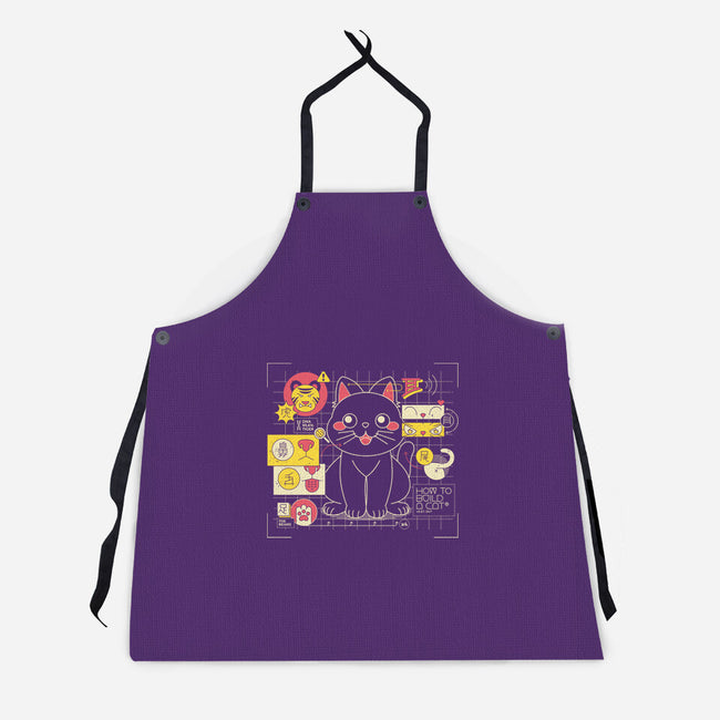 Japanese Cat Graph-unisex kitchen apron-tobefonseca