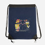 Japanese Cat Graph-none drawstring bag-tobefonseca