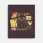 Japanese Cat Graph-none stretched canvas-tobefonseca