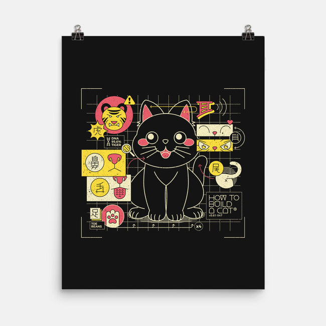 Japanese Cat Graph-none matte poster-tobefonseca