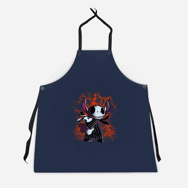 Stitch Nightmare-unisex kitchen apron-fanfabio