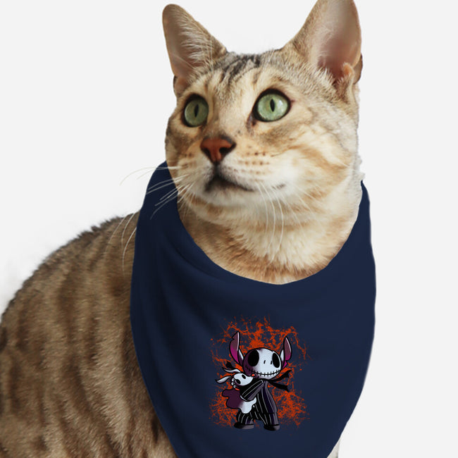 Stitch Nightmare-cat bandana pet collar-fanfabio