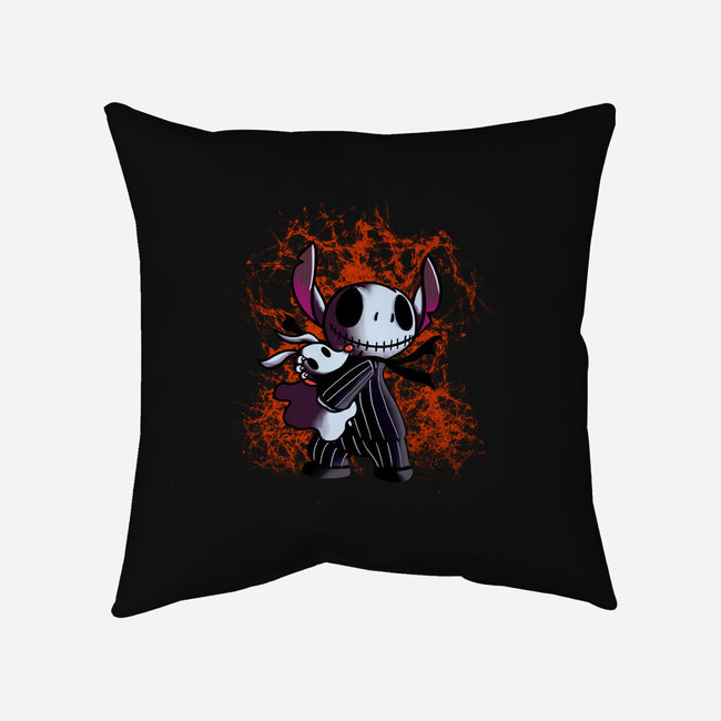 Stitch Nightmare-none removable cover w insert throw pillow-fanfabio
