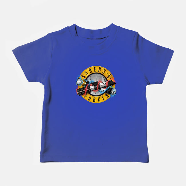 Forces N Sabers-baby basic tee-CappO