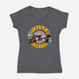 Forces N Sabers-womens v-neck tee-CappO