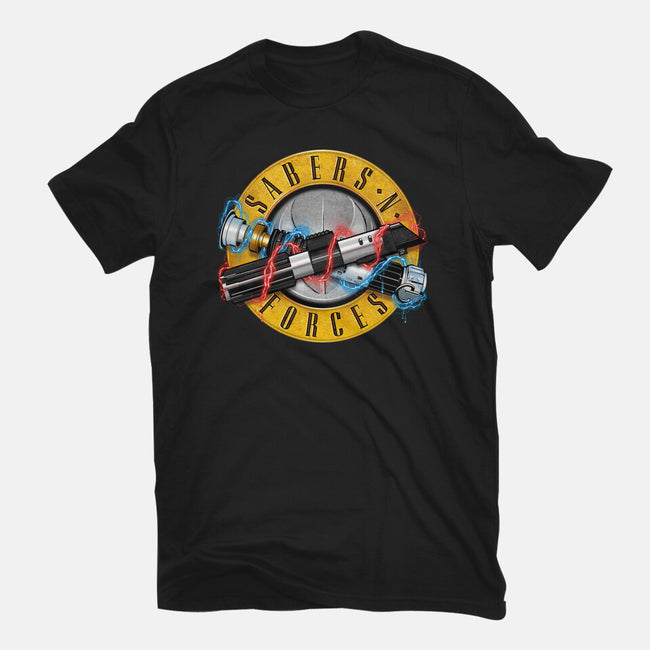 Forces N Sabers-womens fitted tee-CappO