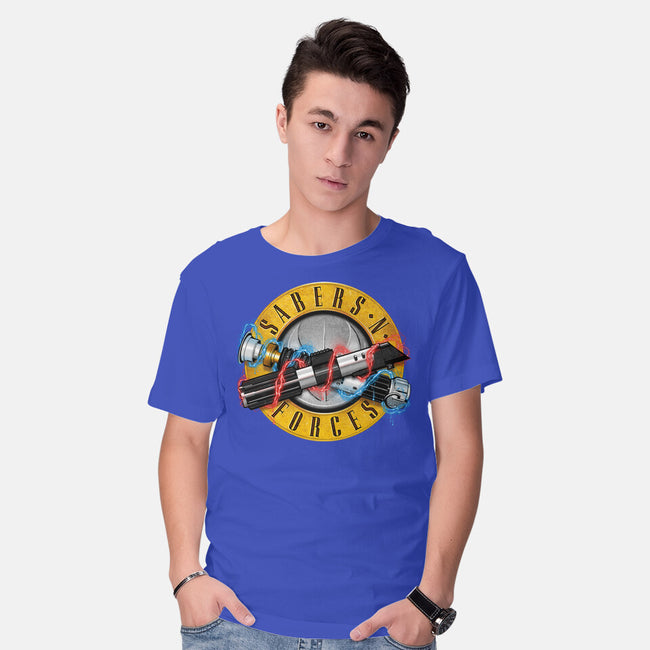Forces N Sabers-mens basic tee-CappO