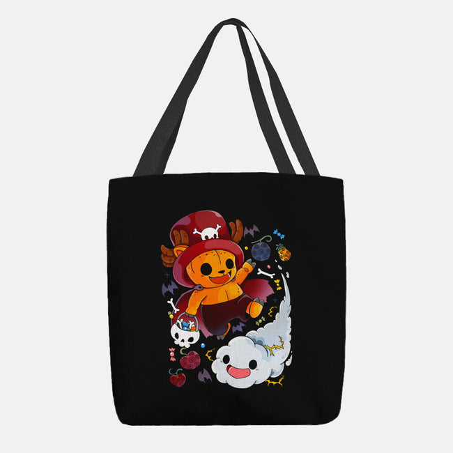 Halloween Deer-none basic tote bag-Vallina84