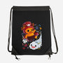 Halloween Deer-none drawstring bag-Vallina84