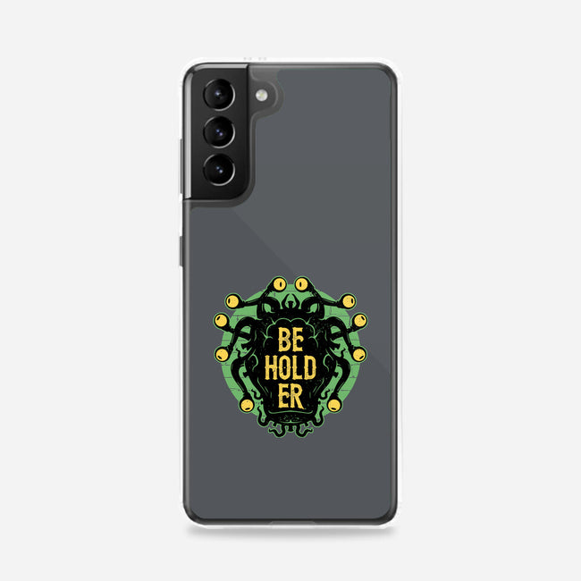 Typographic Beholder-samsung snap phone case-Logozaste