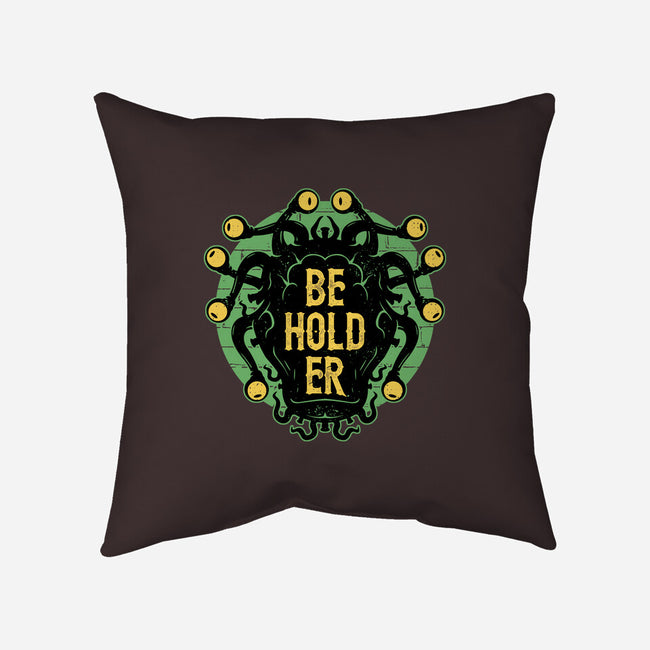 Typographic Beholder-none removable cover w insert throw pillow-Logozaste