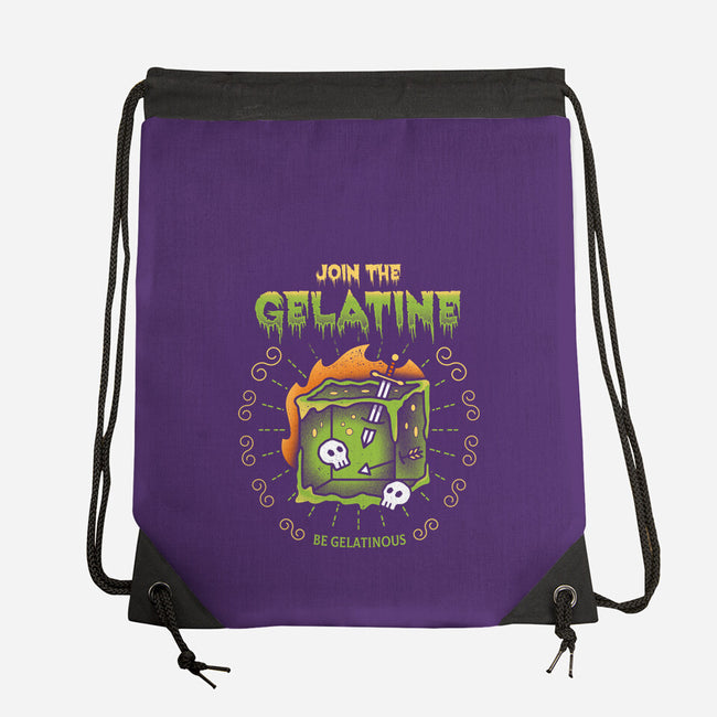 Join The Gelatine-none drawstring bag-Logozaste