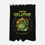 Join The Gelatine-none polyester shower curtain-Logozaste