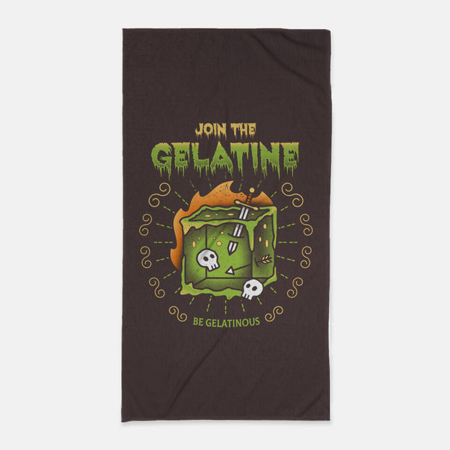 Join The Gelatine-none beach towel-Logozaste