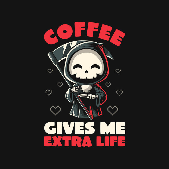 Coffee Gives Me Extra Life-none dot grid notebook-koalastudio