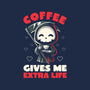 Coffee Gives Me Extra Life-womens racerback tank-koalastudio