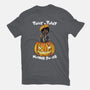 Trick Or Treat Fiction-womens basic tee-fanfabio